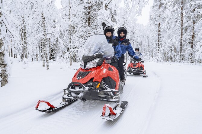 1 Hour Easy Snowmobile Safari in Levi - Meeting in central Levi