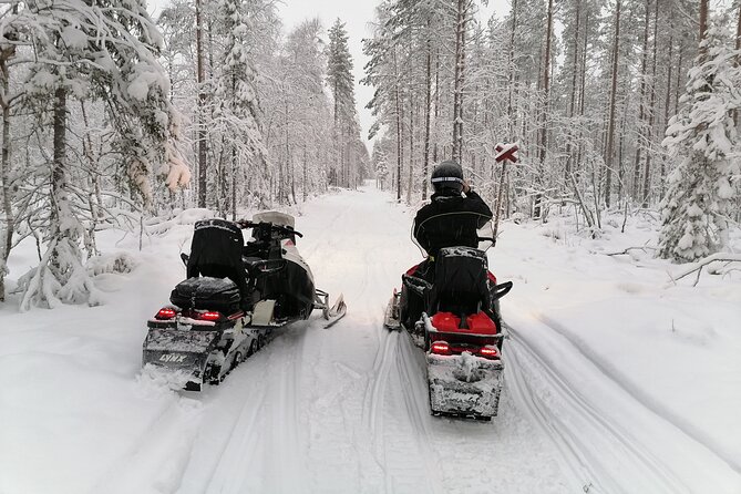 3H Private Snowmobile Experience in Rovaniemi's Forest - The guide and the pace