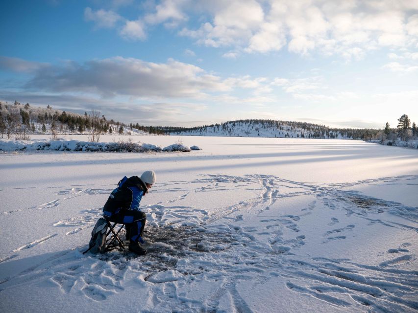 Arctic Fishing & Open Fire Cooking - From frozen lake to open-fire cooking
