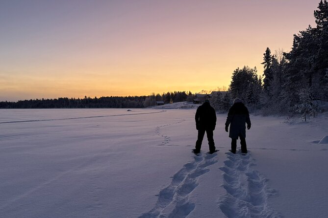 Arctic Reindeer Farm Experience with Snowshoeing in the Wild - Meeting the reindeer on a working farm