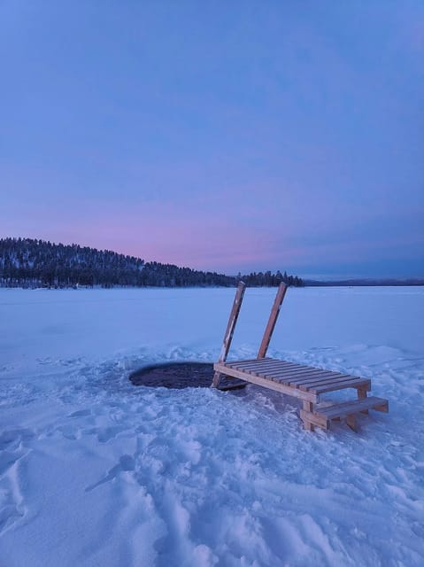 Arctic Tent Sauna Experience with Ice Swimming - Getting to Rahajärvi camp