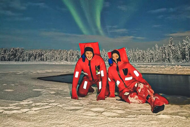 Aurora Arctic Ice Floating in Rovaniemi, Small-group - What happens once you enter the lake