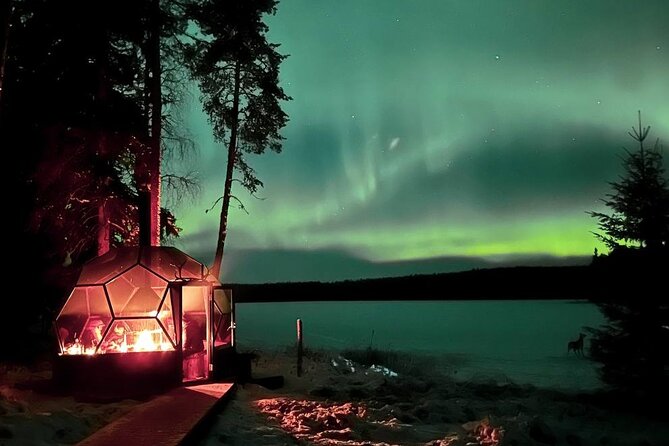 Aurora Borealis Dinner in a Glass Igloo - Northern lights chasing without a promise