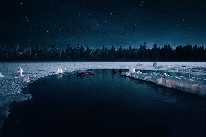 Aurora Ice Floating in Rovaniemi - Getting into the dry suit