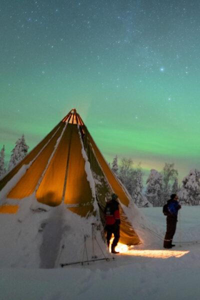 Auroras Northern Lights in Saariselka