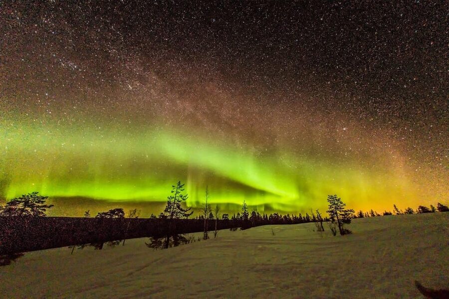 Auroras Northern Lights in Saariselka - Getting better night photos