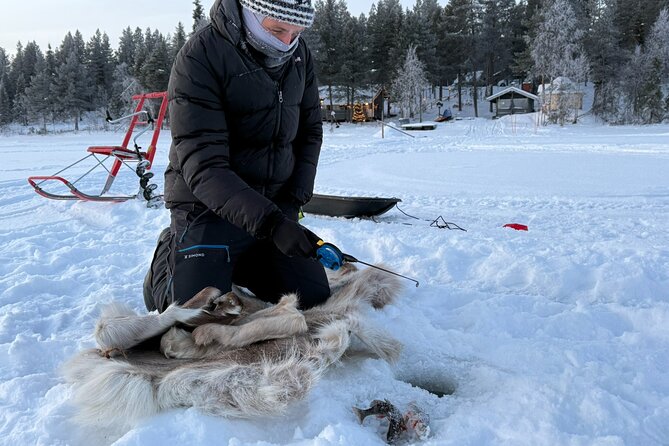 Authentic Reindeer Experience and Ice Fish with Lunch in the Wild - Meeting the reindeer at Lompolo