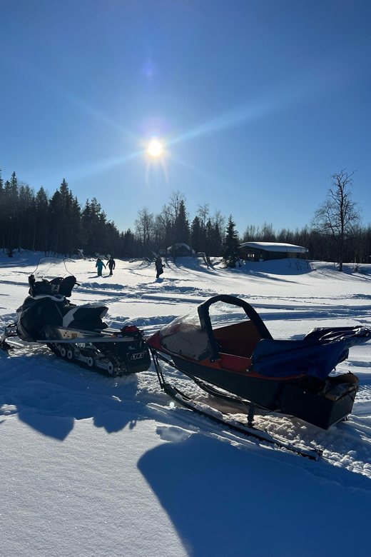 Authentic Reindeer Experience, Ice Fish & Lunch in the Wild - Trying ice fishing on a private lake