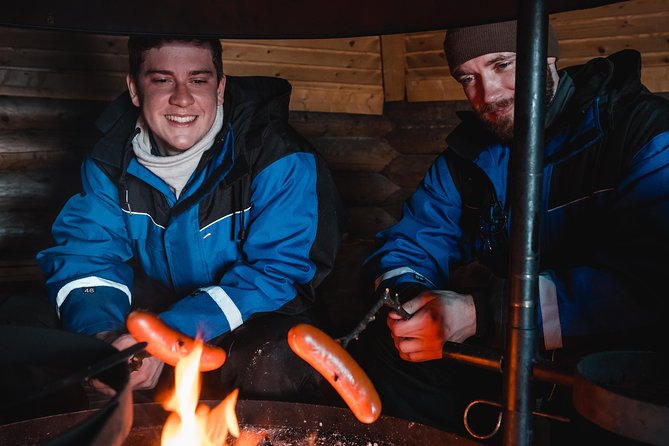 Evening Escape - Snowmobile safari and campfire in Rovaniemi - Leaving Rovaniemi after dark