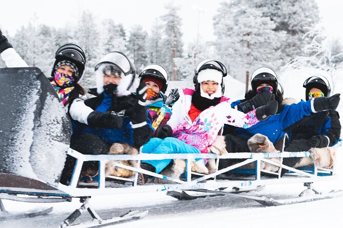 Family Snowmobile Safari from Santa Claus Village - A campfire with sausages, marshmallows, and berry juice