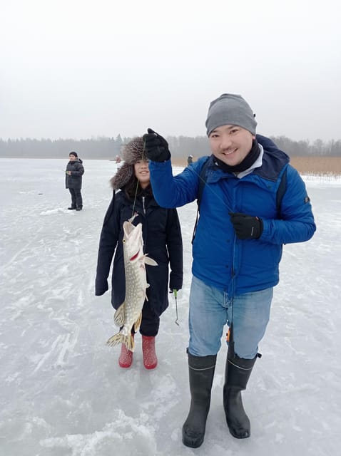 From Helsinki: Bodom Lake Ice Fishing with Food & Drinks - From Storyville to the frozen shore