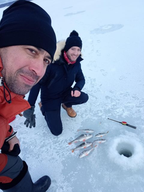 From Helsinki: Bodom Lake Ice Fishing with Food & Drinks - Walking onto Bodom Lake