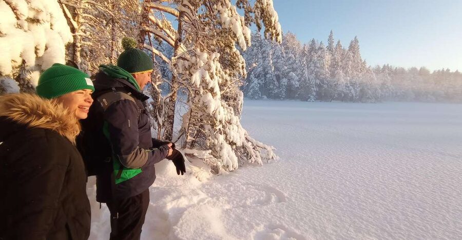 From Helsinki: Nuuksio National Park Hiking Tour with Food - Winter forests, frozen lakes, and snowshoes