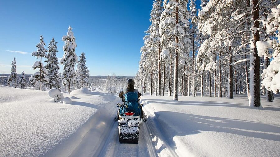 From Rovaniemi: 2-Hour Snowmobile Safari - From Rovaniemi to the frozen river