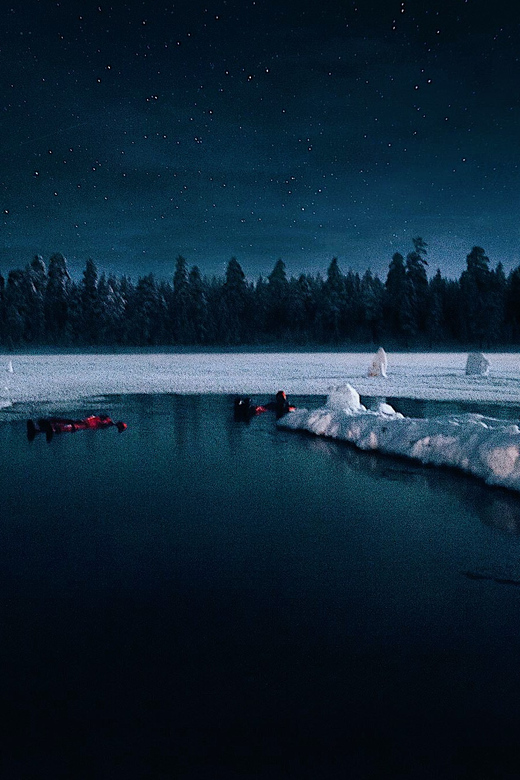 From Rovaniemi: Ice Floating under Aurora Borealis - Who will enjoy this most?