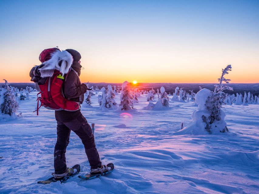 From Ruka: Snowshoeing in Riisitunturi National park - Coffee by the fire