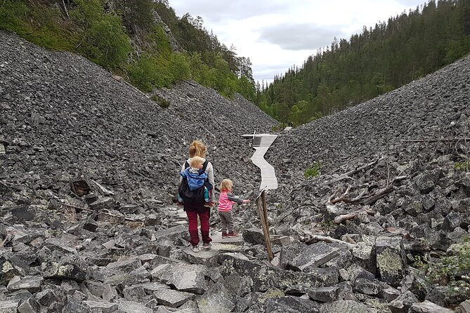Guided easy hike in Finland deepest gorge in Pyhä-Luosto National Park - The geology, nature, and Sámi connection