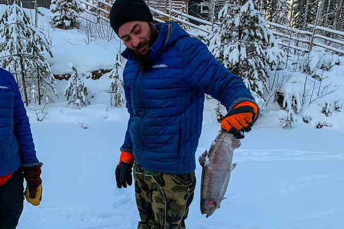 Half-Day Husky Safari and Salmon Ice Fishing Experience - Timing, pickup, and cancellation details