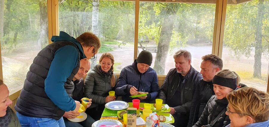 Helsinki: Bike or E-Bike Tour, BBQ, Sauna, Parks, and Forest - The park BBQ and Finnish vegetarian food