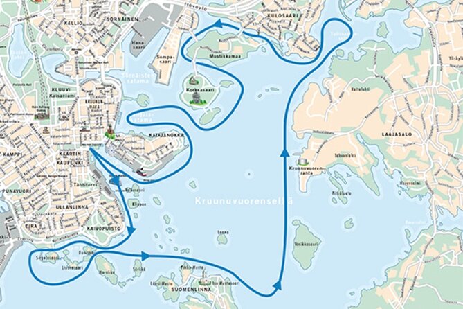 Helsinki City Highlights Cruise - Suomenlinna from the water