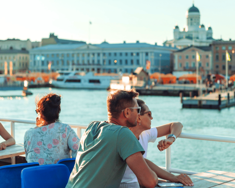 Helsinki: Evening Archipelago Cruise - Indoor seating, the sundeck, and the weather question