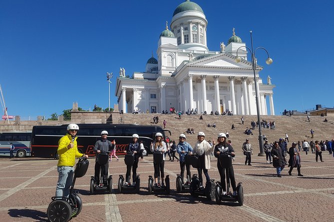 Helsinki Segway Tour - The railway station, Mannerheim Statue, and library square