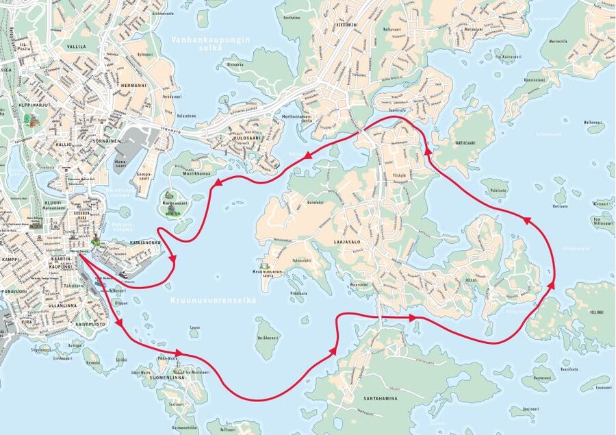 Helsinki: Sightseeing Canal Cruise with Audio Commentary - From Vasikkasaari to Santahamina
