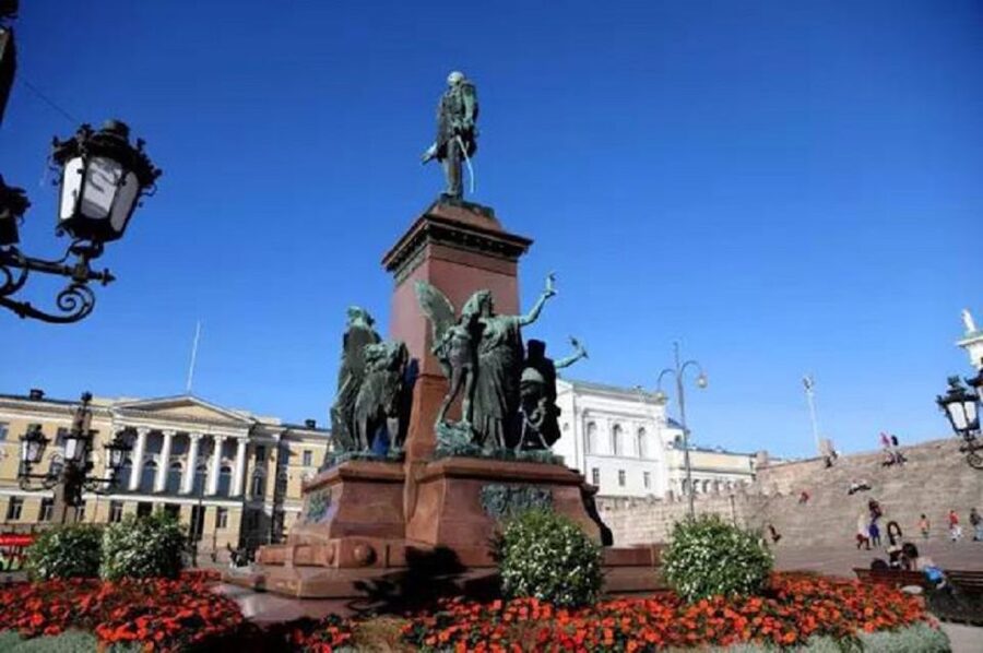 Helsinki Stopover Tour with Round-Trip Airport Transfers - Uspenski Cathedral above the harbor district
