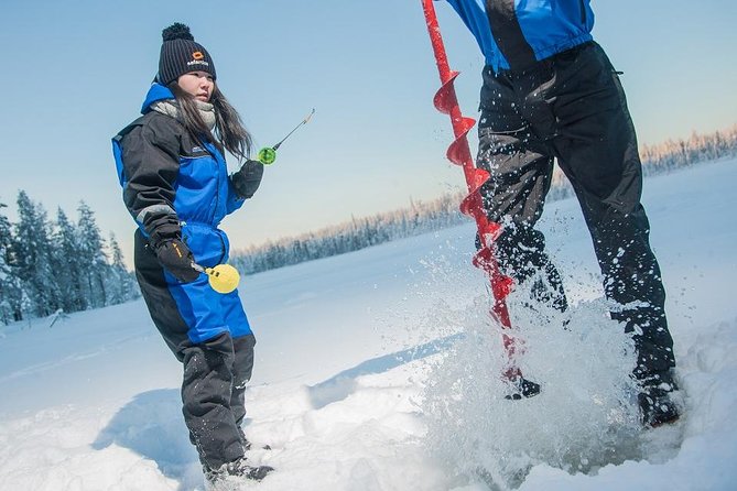Ice Fishing -By car - Who will enjoy this Rovaniemi activity