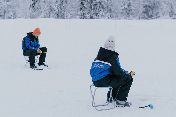 Ice Fishing by Snowmobile in Levi - Learning to handle the snowmobile