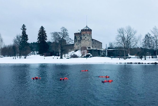 Ice-Floating Experience in Savonlinna - Floating beside Olavinlinna Castle