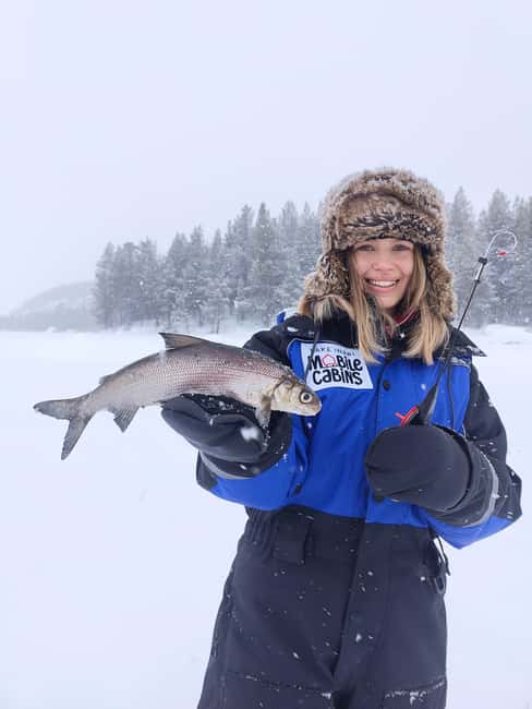 Inari: 2 hour Ice Fishing at Lake Inari - Reaching the frozen lake from Inari village