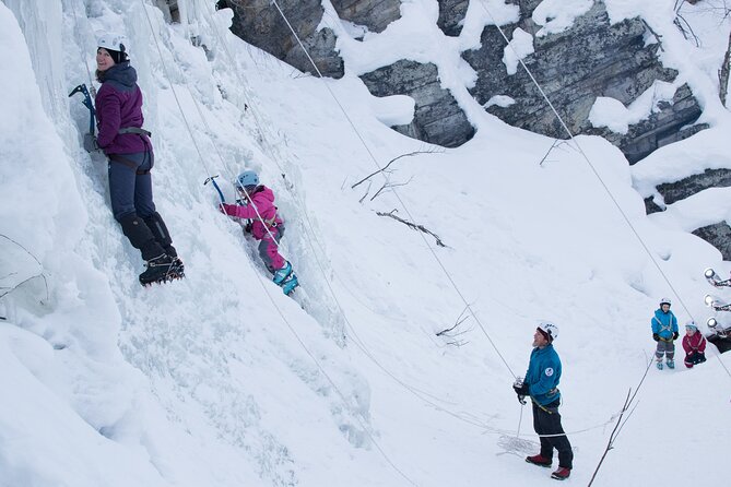 Kid’s Ice Climbing Adventure in Pyhä-Luosto, Finland - A climbing route made for small climbers