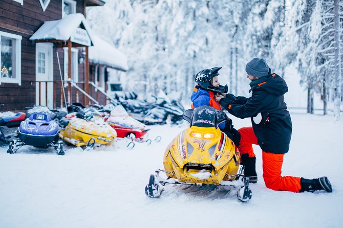 Lapland Family Snowmobile Safari from Rovaniemi - A family-sized introduction to Lapland by snowmobile