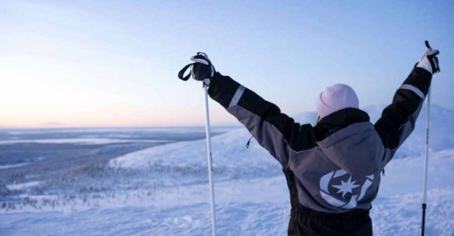 Levi: Backcountry Skiing Adventure - A 2.25-hour wilderness stop for photos and fire