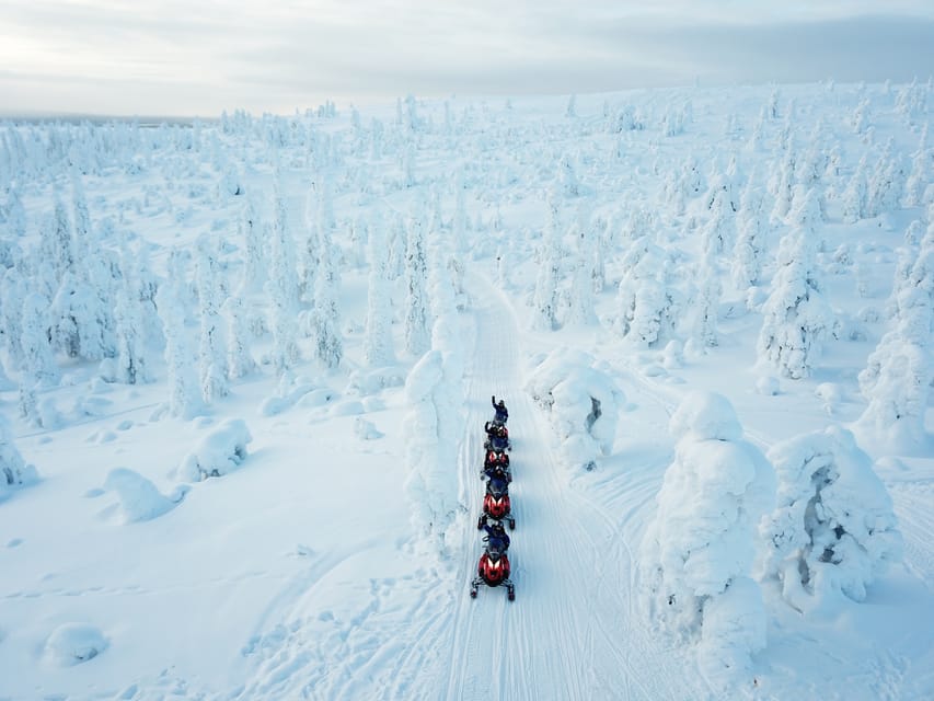 Levi: Easy Snowmobile Safari into the Nature - The hot-drink stop is small but important