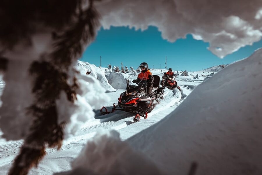 Levi: Easy Snowmobile Safari into the Nature - Who will enjoy this most