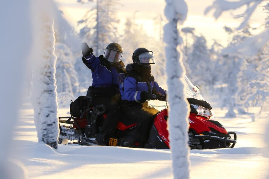 Levi: Easy Snowmobile Safari into the Nature - What the first hour really feels like