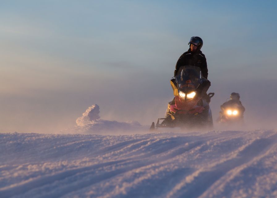 Levi: Evening Snowmobile Safari - Two people, one snowmobile