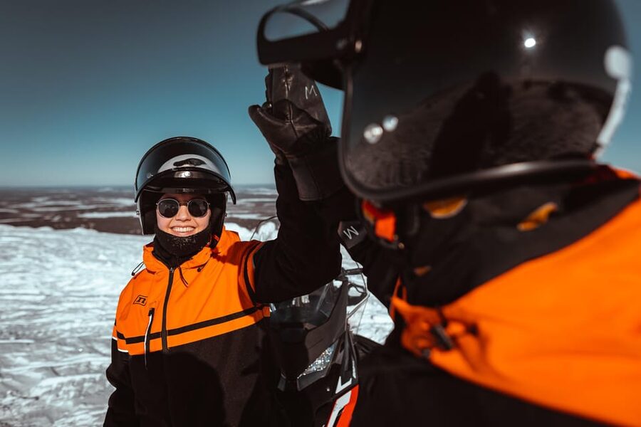 Levi: Full Day Snowmobile Safari to Wilderness - Getting ready at Safartica Levi