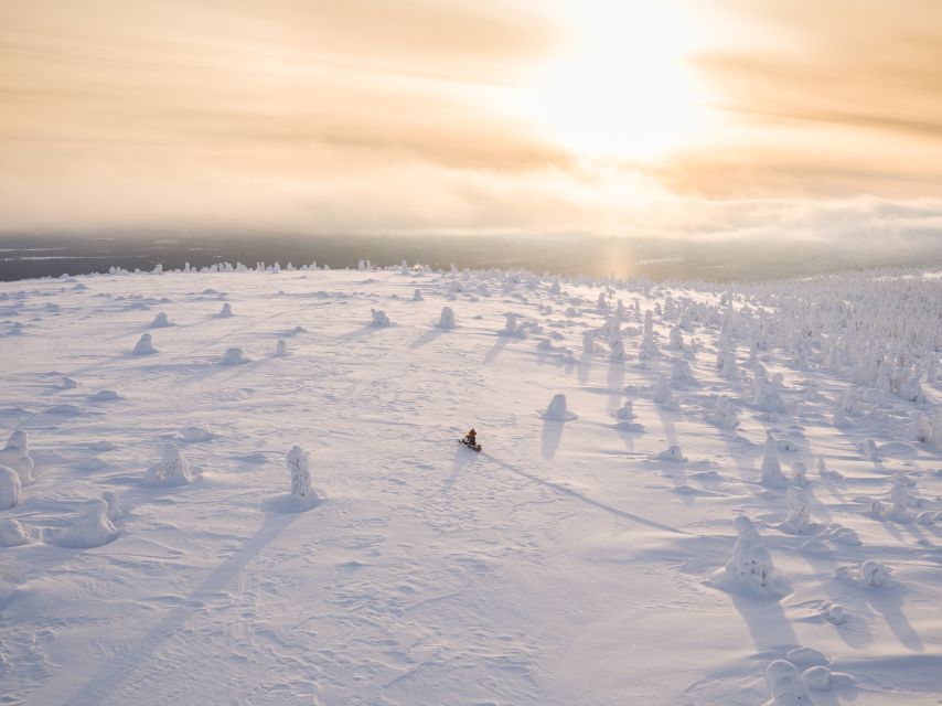 Levi: Ice Fishing by Snowmobile - Riding from Levi into the Arctic forest