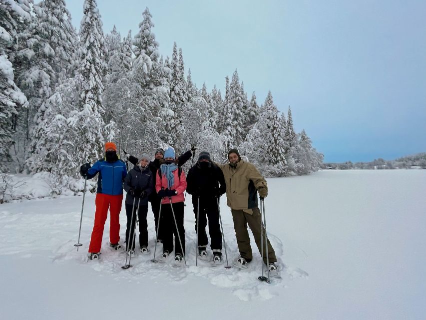 Levi: Lakeside forest snowshoeing - A hot drink in the snowy forest