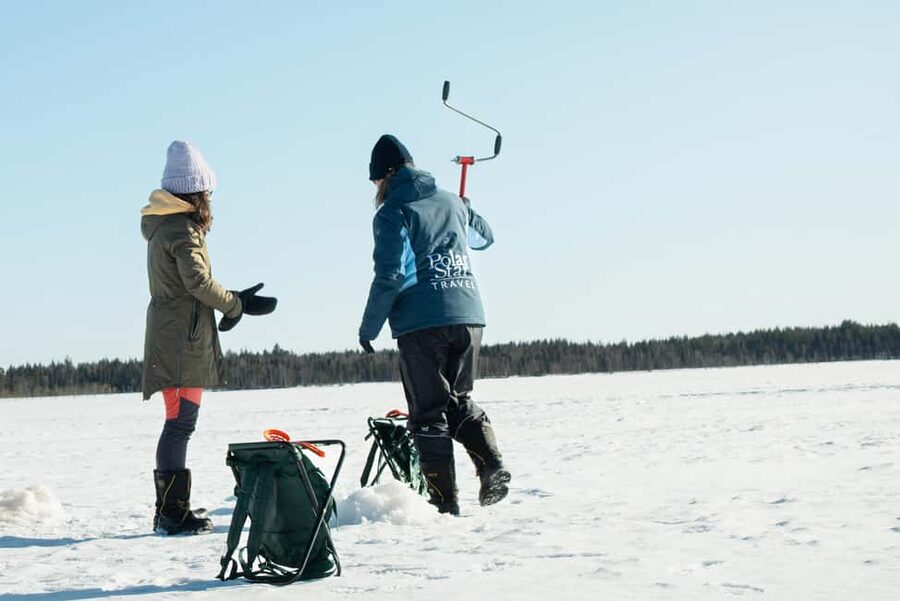 Levi Lapland: Arctic Ice-Fishing - A good fit for families, couples, and solo visitors