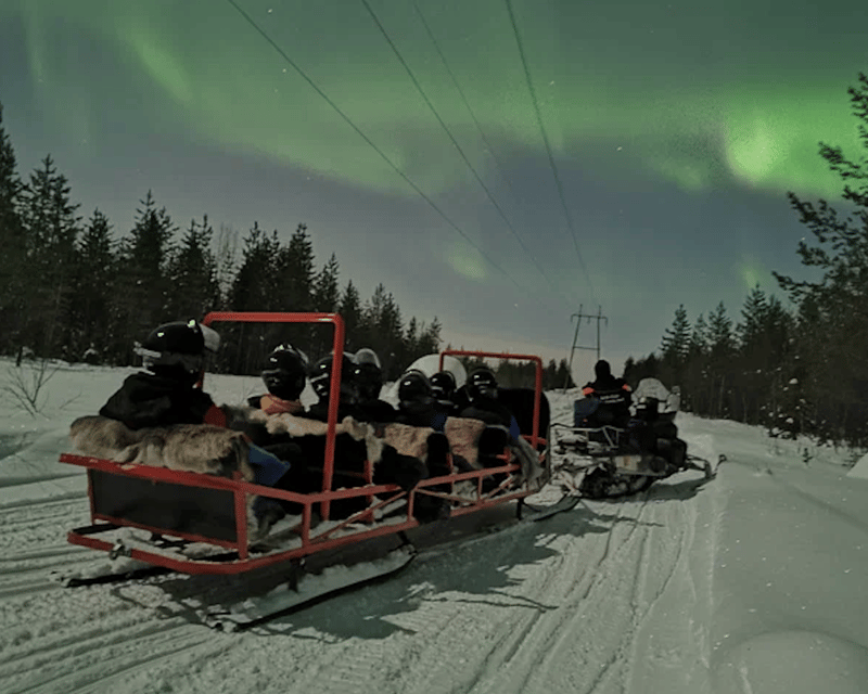 Levi: Northern Lights Sledge Ride - Leaving Levi for the Arctic night