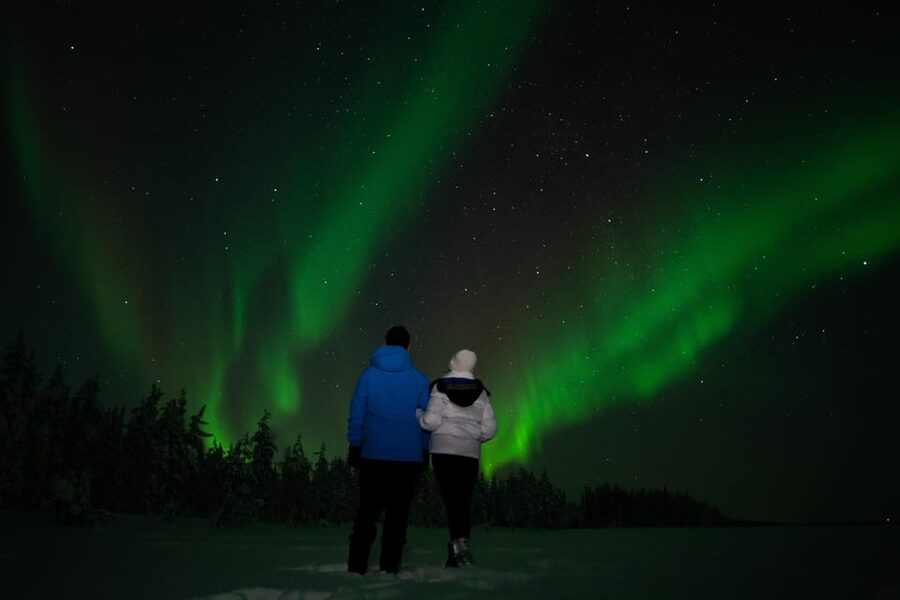 Levi: Northern Lights Sledge Ride - What happens from pickup to the sledge