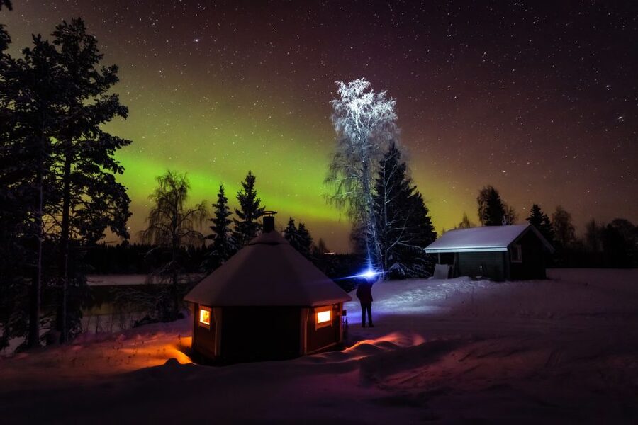 Levi: Northern Lights Tour by Minivan - How the evening unfolds
