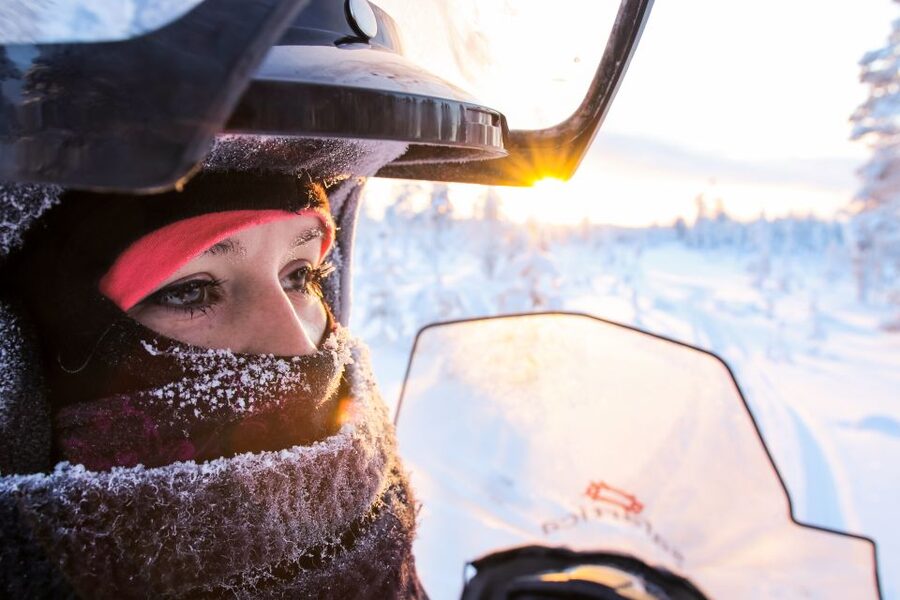 Levi: Snowmobile Safari for Adults - Forest trails, open lakes, and changing views