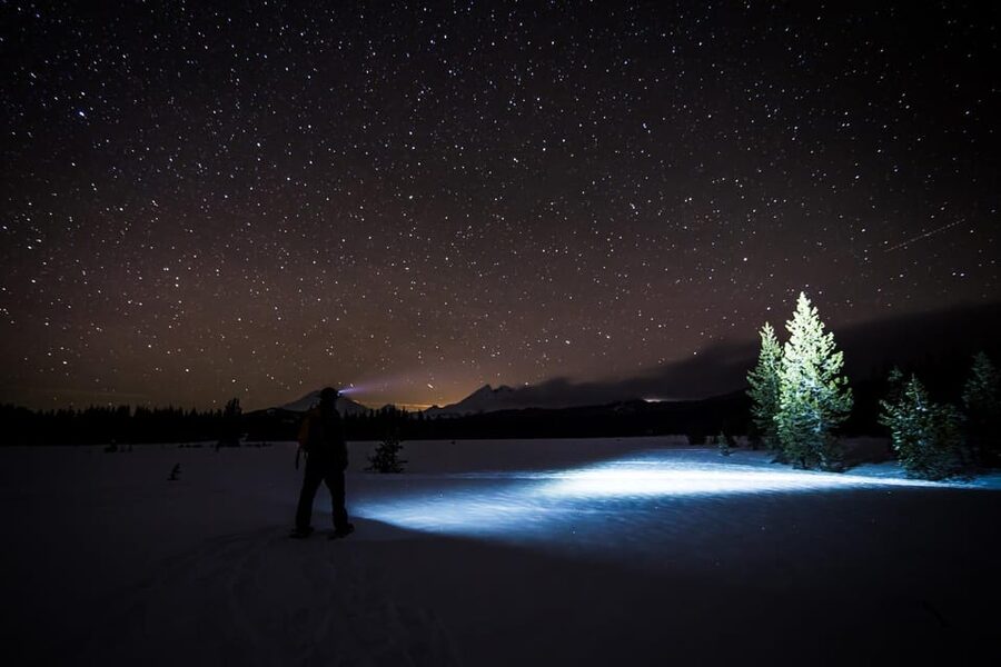 Night Snowshoeing Lapland Experience - The frozen lake option