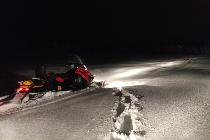 Northern Lights Night by Snowmobile (private tour) - Snowmobile tracks through forests and across lakes