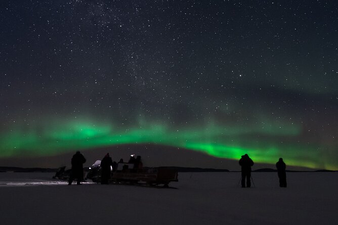 Northern lights tour to Lake Inari from Ivalo, Reindeers & Dinner - From Ivalo to Koppelo in supplied winter gear